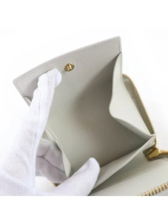 Celine Small Zip Wallet Essential Leather Compact Bifold - Picture 8 of 14